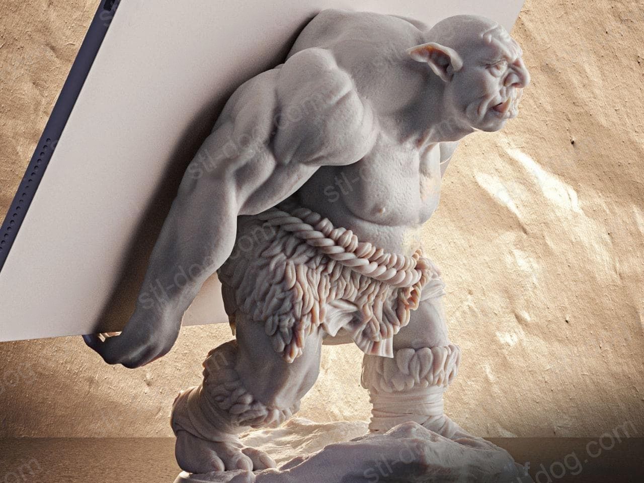 Troll 巨魔平板电脑支架 3D打印图纸